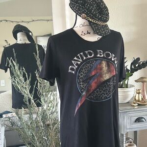 David Bowie Black Graphic Tee